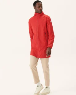 Impermeable Long Paquetable Rouge Vif Stockholm*JOTT Cheap