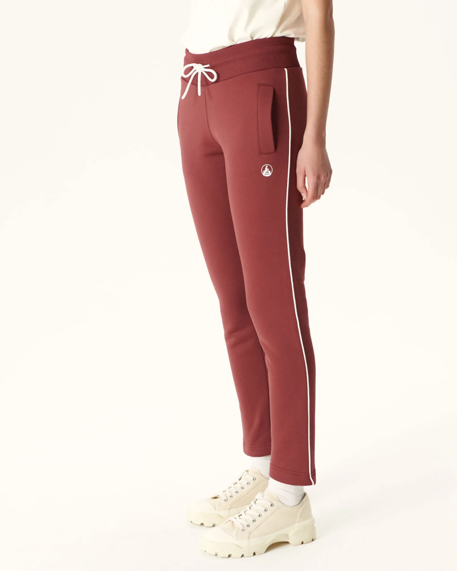 Jogpant Femme En Coton Biologique Bordeaux Ingrina*JOTT Clearance