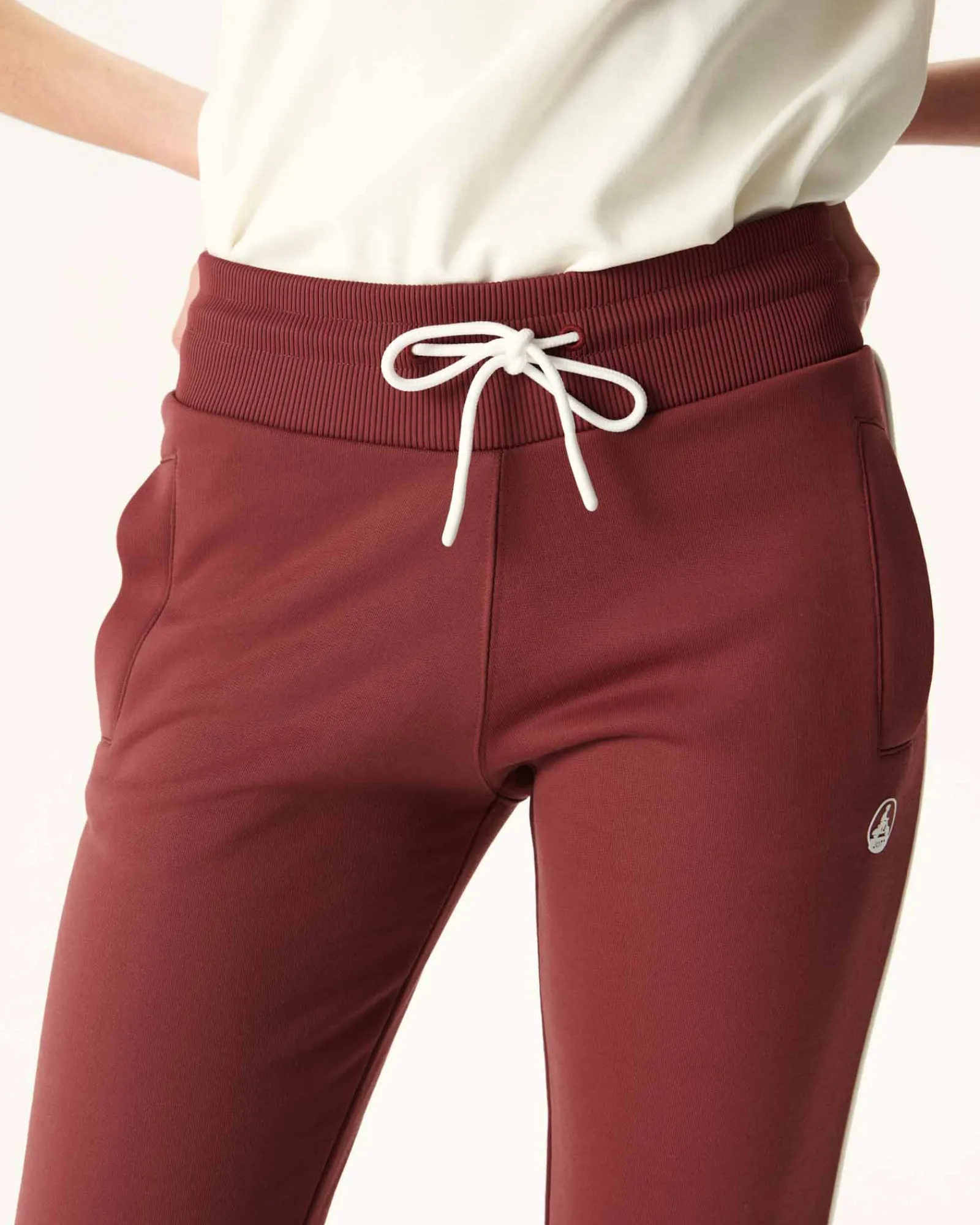 Jogpant Femme En Coton Biologique Bordeaux Ingrina*JOTT Clearance