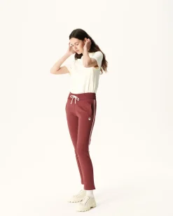 Jogpant Femme En Coton Biologique Bordeaux Ingrina*JOTT Clearance