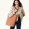 Maxi Tote-Bag En Coton Matelasse Camel Aponi*JOTT Store