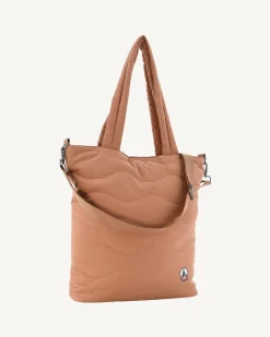 Maxi Tote-Bag En Coton Matelasse Camel Aponi*JOTT Store