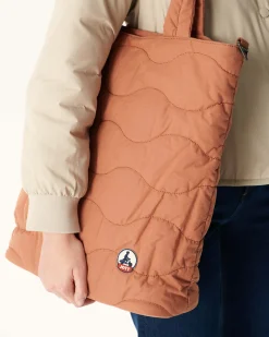 Maxi Tote-Bag En Coton Matelasse Camel Aponi*JOTT Store