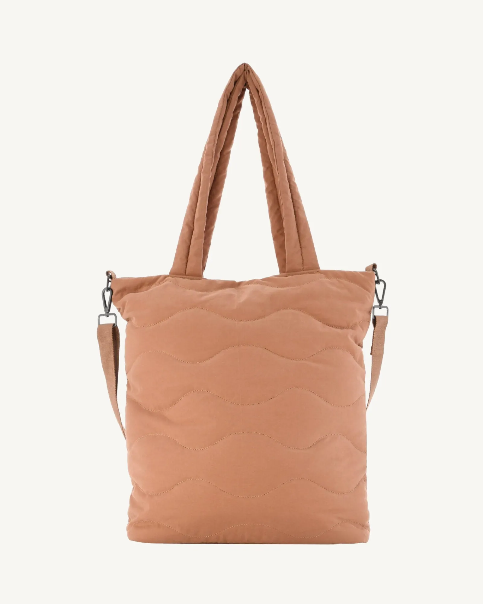 Maxi Tote-Bag En Coton Matelasse Camel Aponi*JOTT Store
