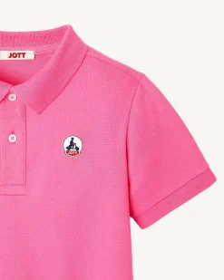 Polo Enfant En Coton Biologique Rose Intense Salvador*JOTT Sale