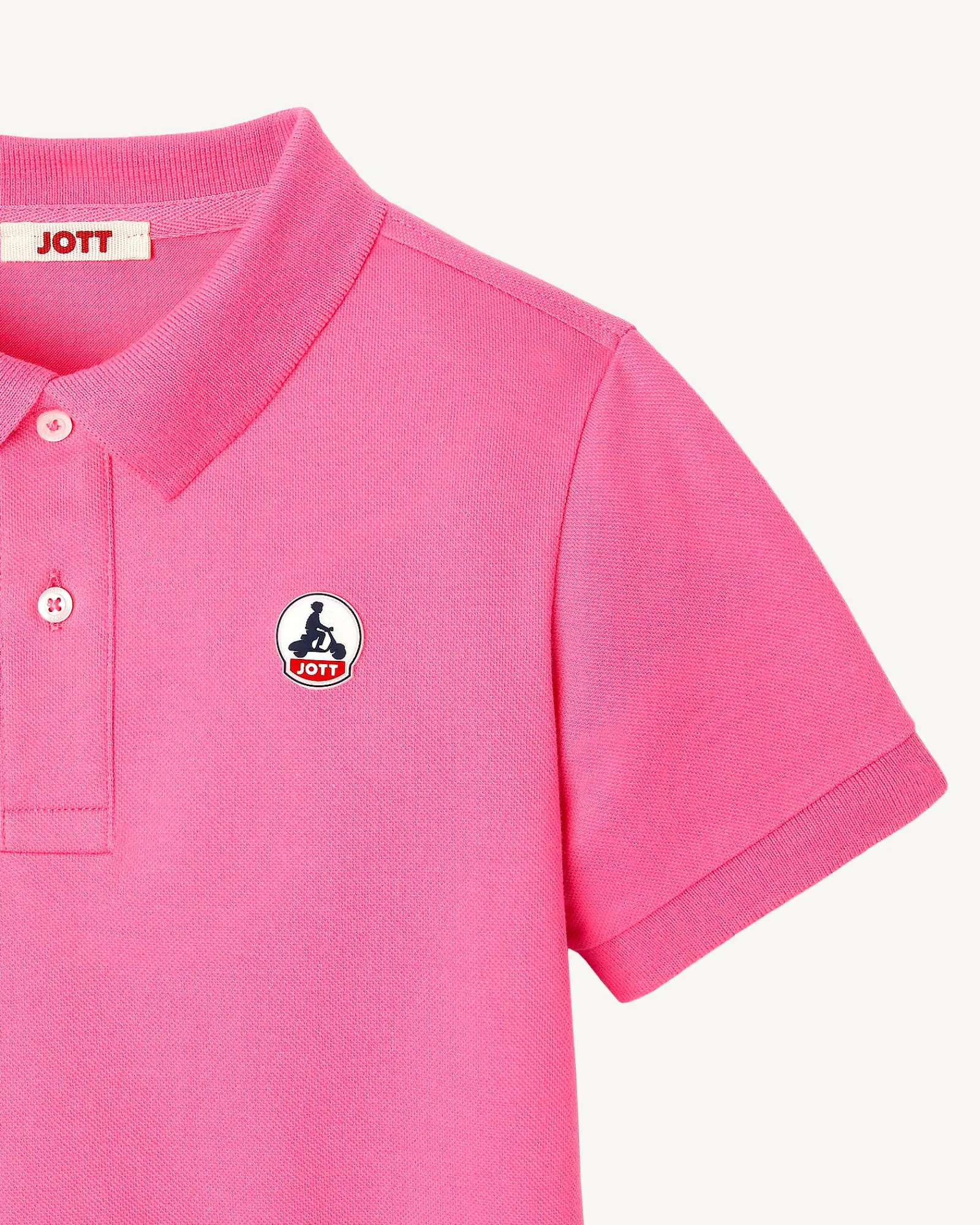 Polo Enfant En Coton Biologique Rose Intense Salvador*JOTT Sale