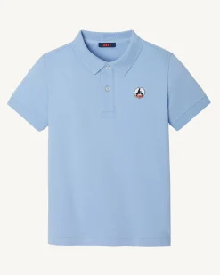 Polo Enfant En Coton Biologique Bleu Clair Salvador*JOTT New