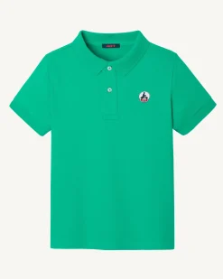 Polo Enfant En Coton Biologique Vert Salvador*JOTT Hot