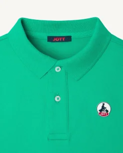 Polo Enfant En Coton Biologique Vert Salvador*JOTT Hot