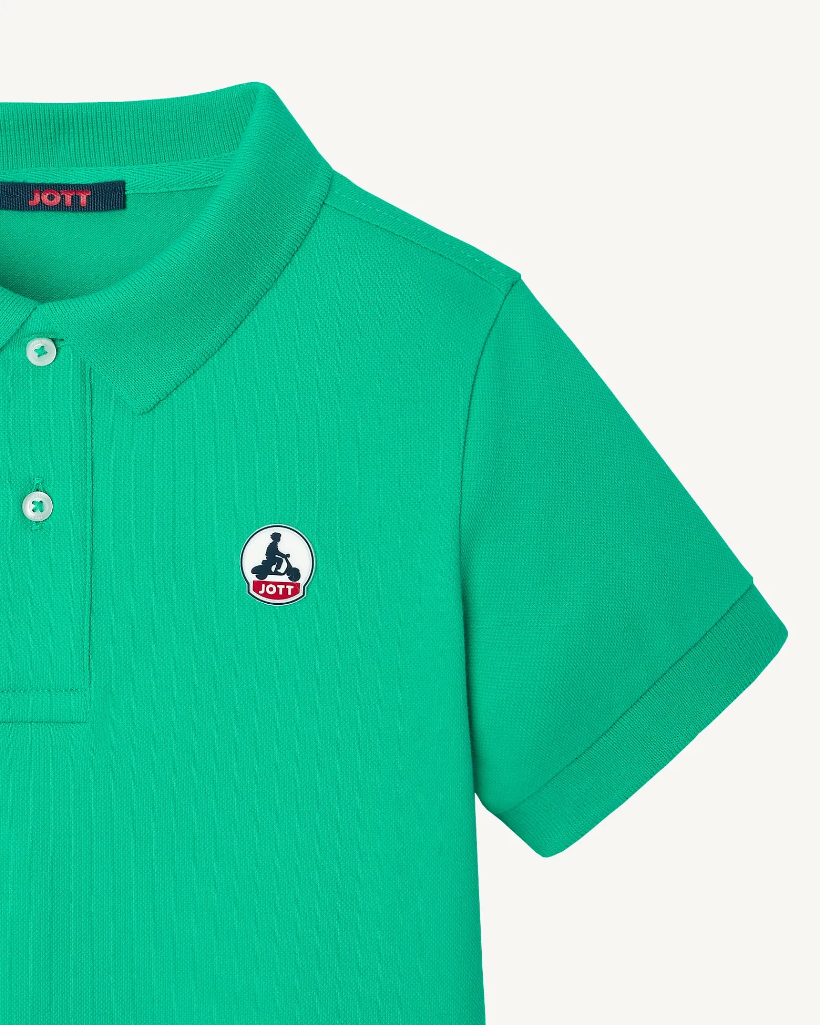 Polo Enfant En Coton Biologique Vert Salvador*JOTT Hot
