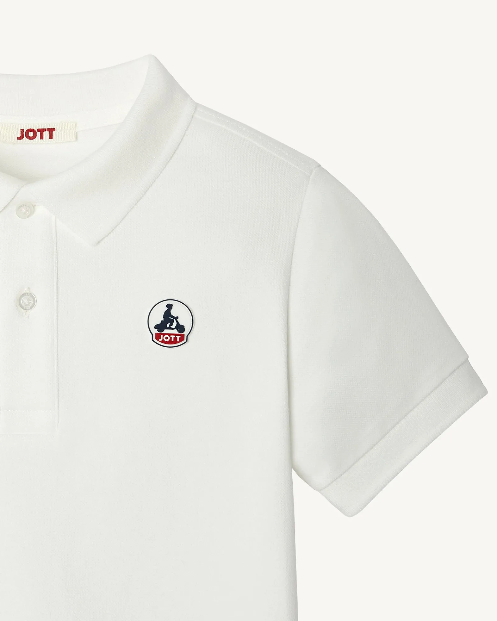 Polo Enfant En Coton Biologique Blanc Salvador*JOTT Discount