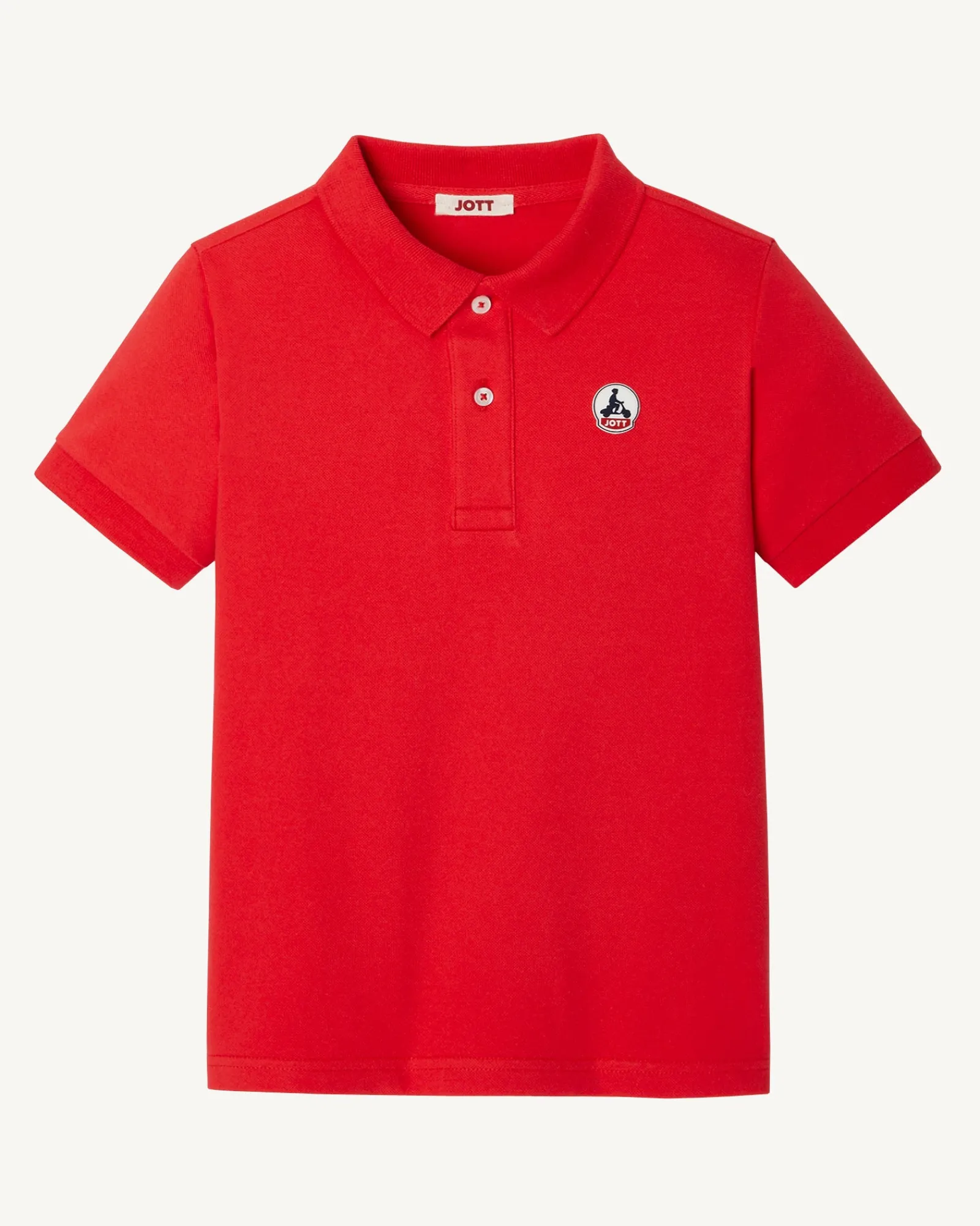 Polo Enfant En Coton Biologique Rouge Vif Salvador*JOTT Outlet