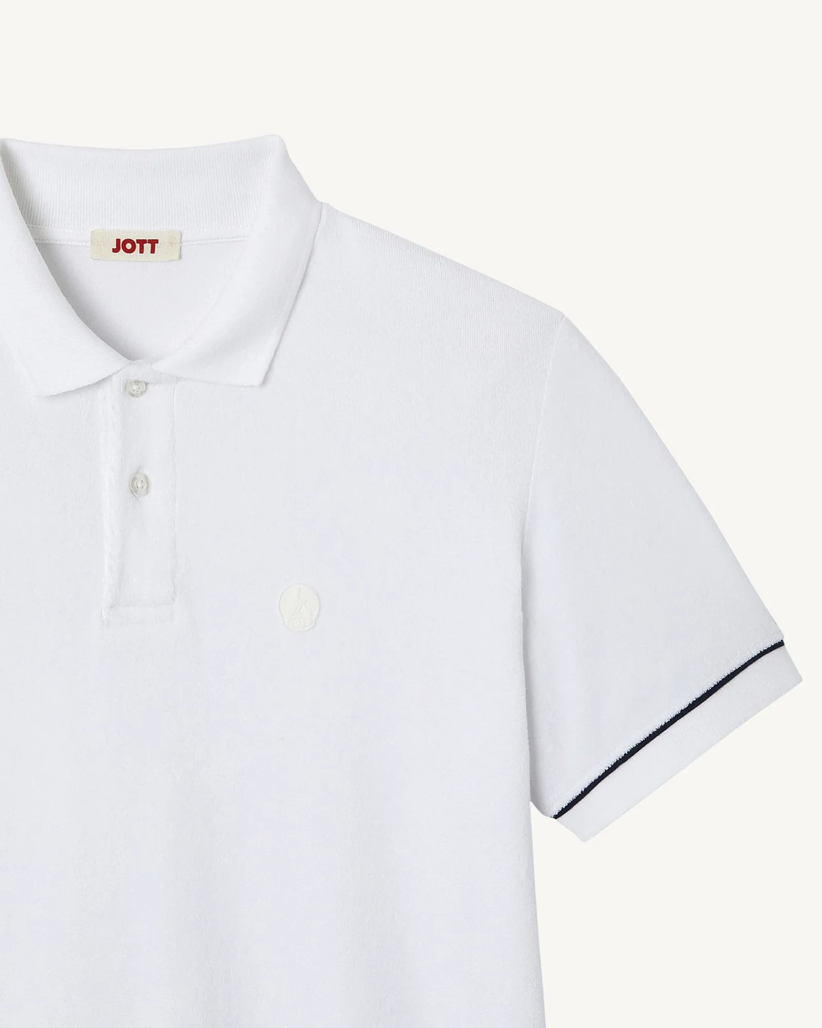 Polo Eponge Blanc Neil*JOTT New