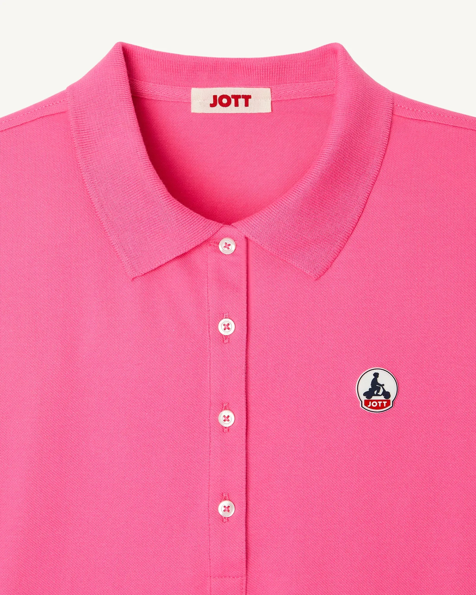 Polo Femme En Coton Biologique Rose Intense Franca*JOTT Sale