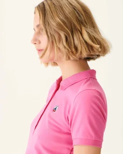 Polo Femme En Coton Biologique Rose Intense Franca*JOTT Sale