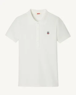 Polo Femme En Coton Biologique Blanc Franca*JOTT Flash Sale