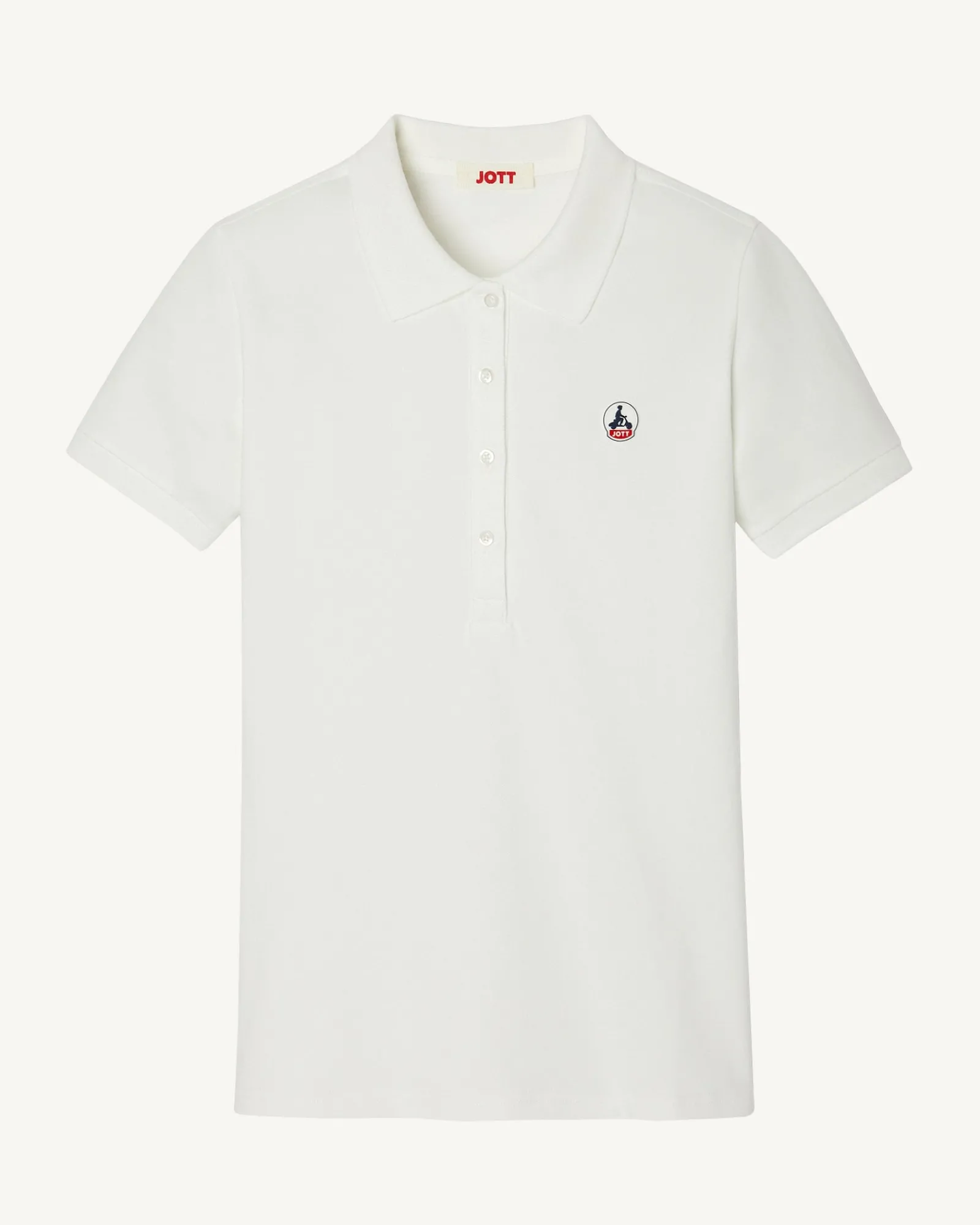 Polo Femme En Coton Biologique Blanc Franca*JOTT Flash Sale