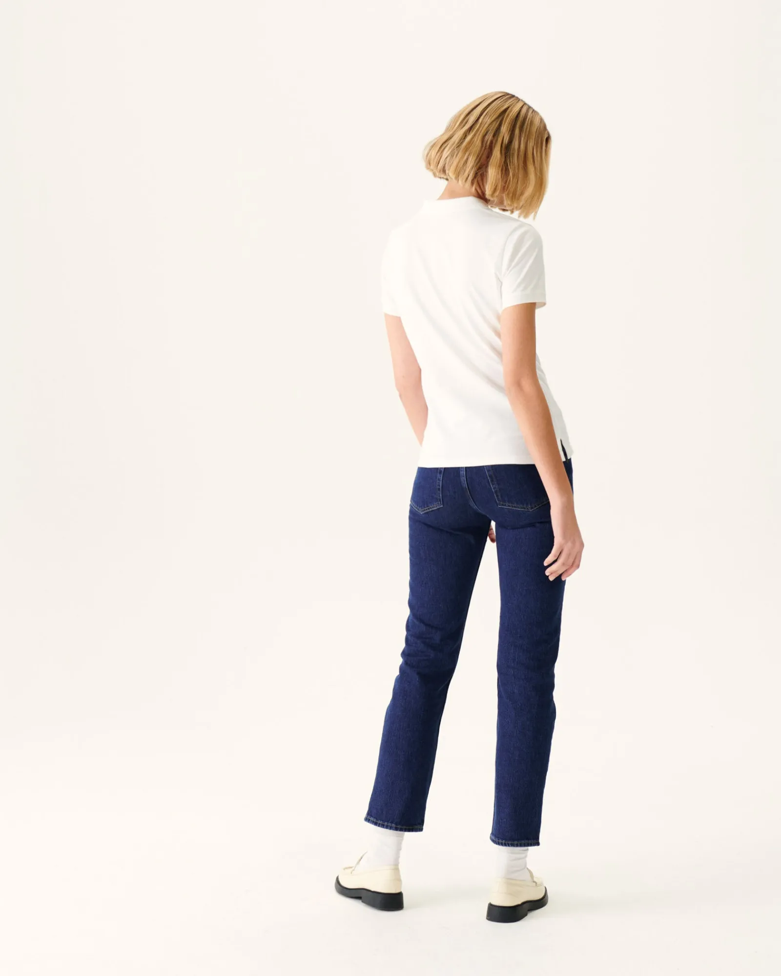 Polo Femme En Coton Biologique Blanc Franca*JOTT Flash Sale