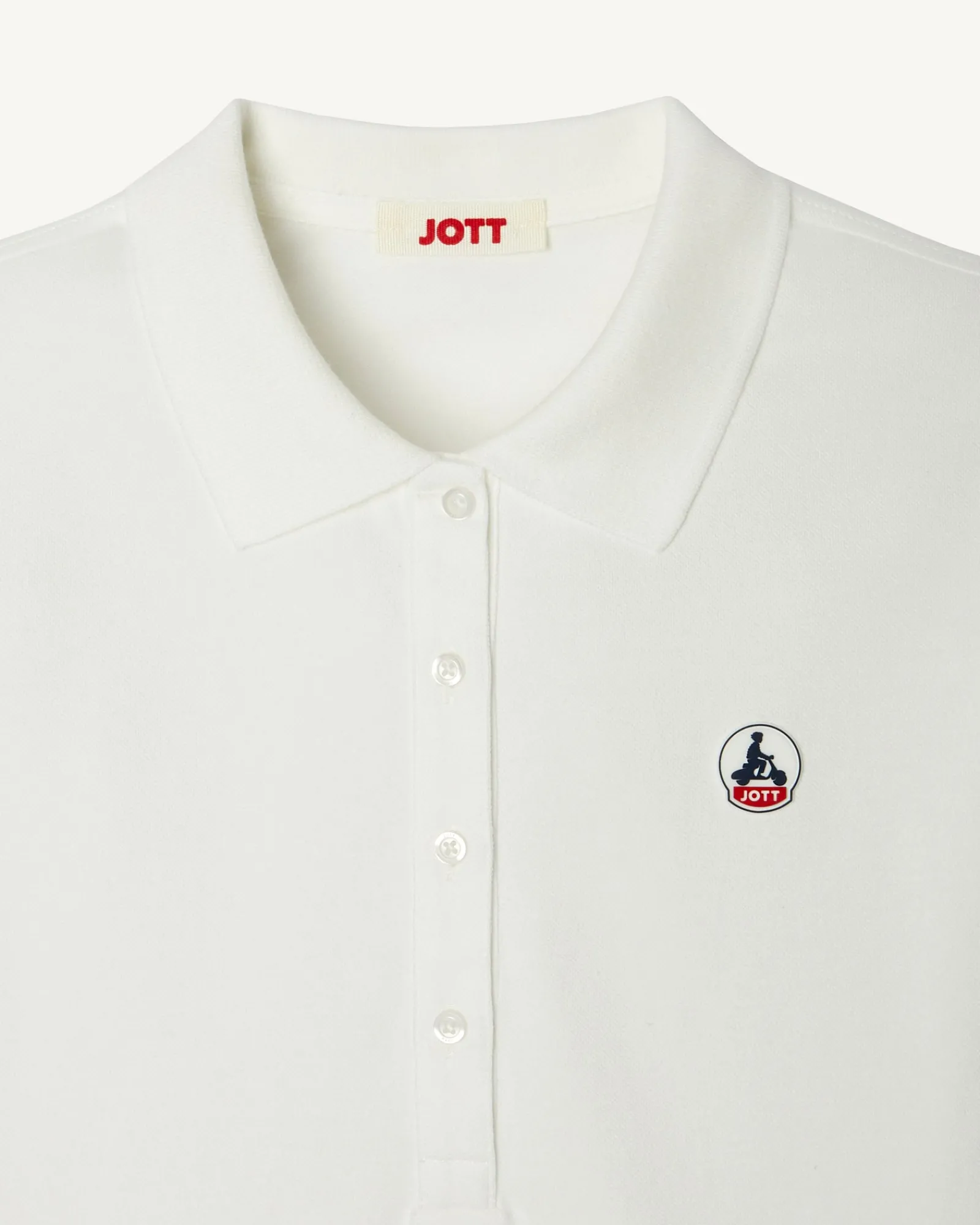 Polo Femme En Coton Biologique Blanc Franca*JOTT Flash Sale