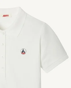 Polo Femme En Coton Biologique Blanc Franca*JOTT Flash Sale