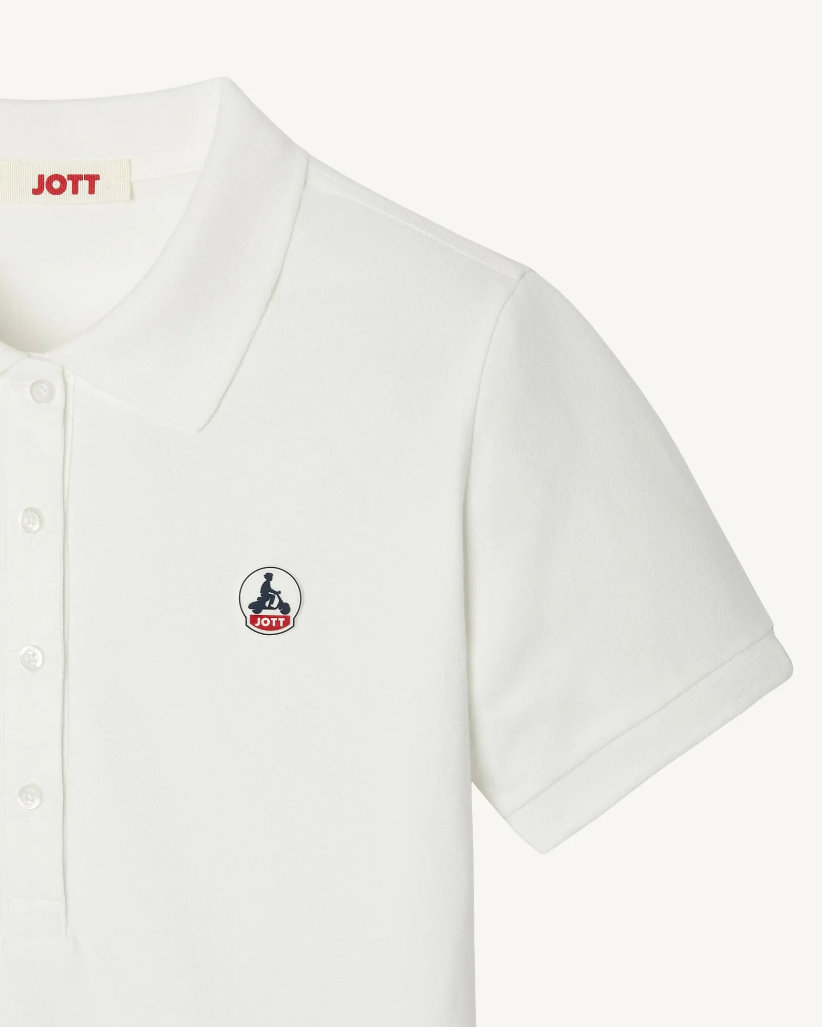 Polo Femme En Coton Biologique Blanc Franca*JOTT Flash Sale