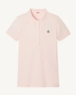 Polo Femme En Coton Biologique Rose Clair Franca*JOTT Best Sale