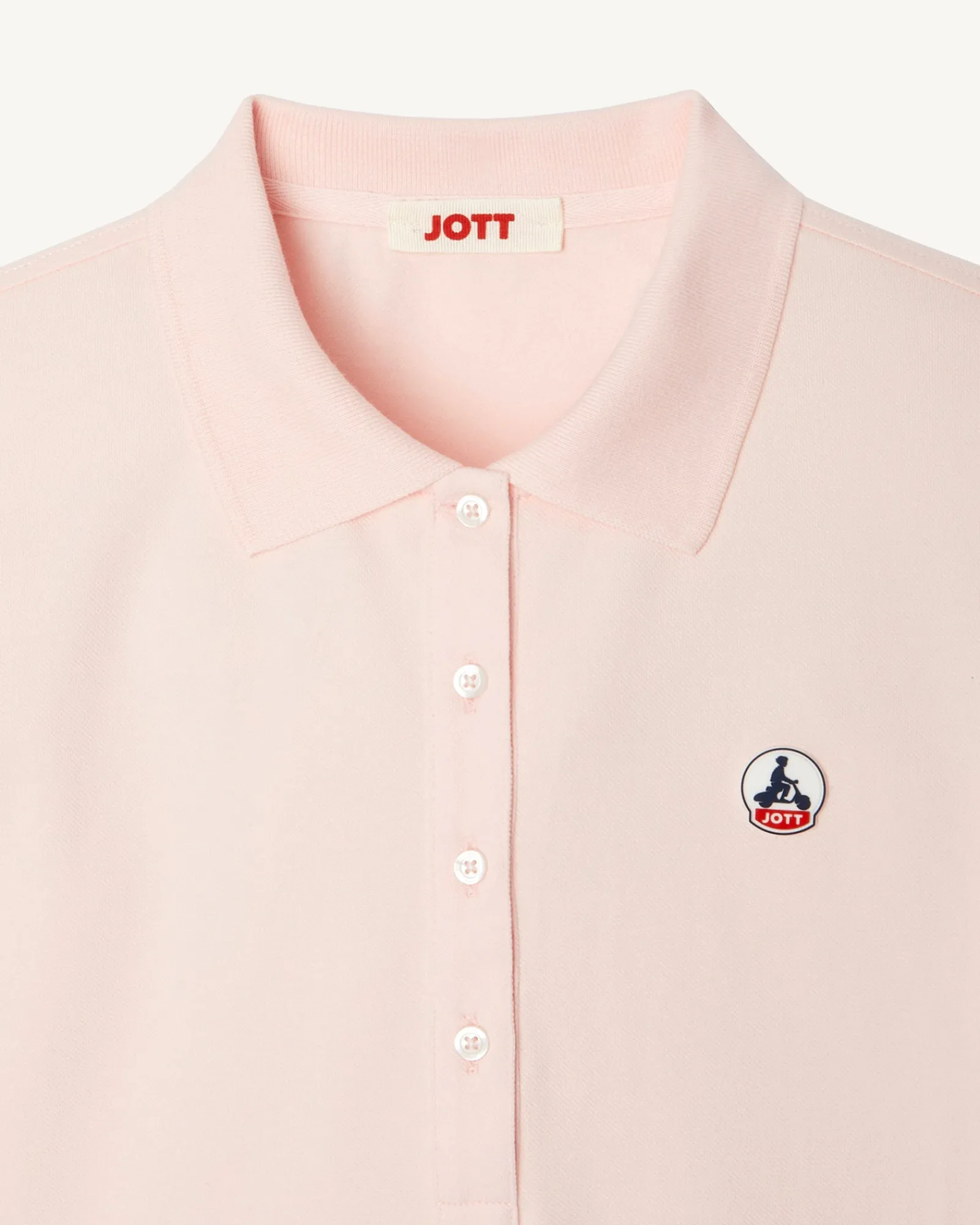 Polo Femme En Coton Biologique Rose Clair Franca*JOTT Best Sale