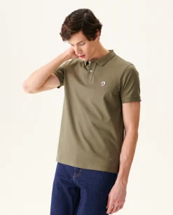 Polo Homme En Coton Biologique Army Marbella*JOTT Store