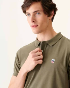 Polo Homme En Coton Biologique Army Marbella*JOTT Store