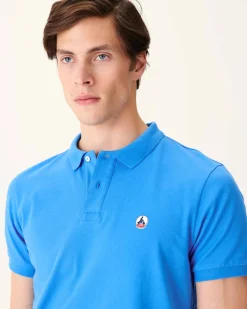 Polo Homme En Coton Biologique Azur Marbella*JOTT Hot
