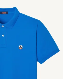 Polo Homme En Coton Biologique Azur Marbella*JOTT Hot
