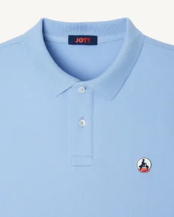 Polo Homme En Coton Biologique Bleu Clair Marbella*JOTT Cheap