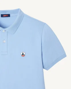 Polo Homme En Coton Biologique Bleu Clair Marbella*JOTT Cheap
