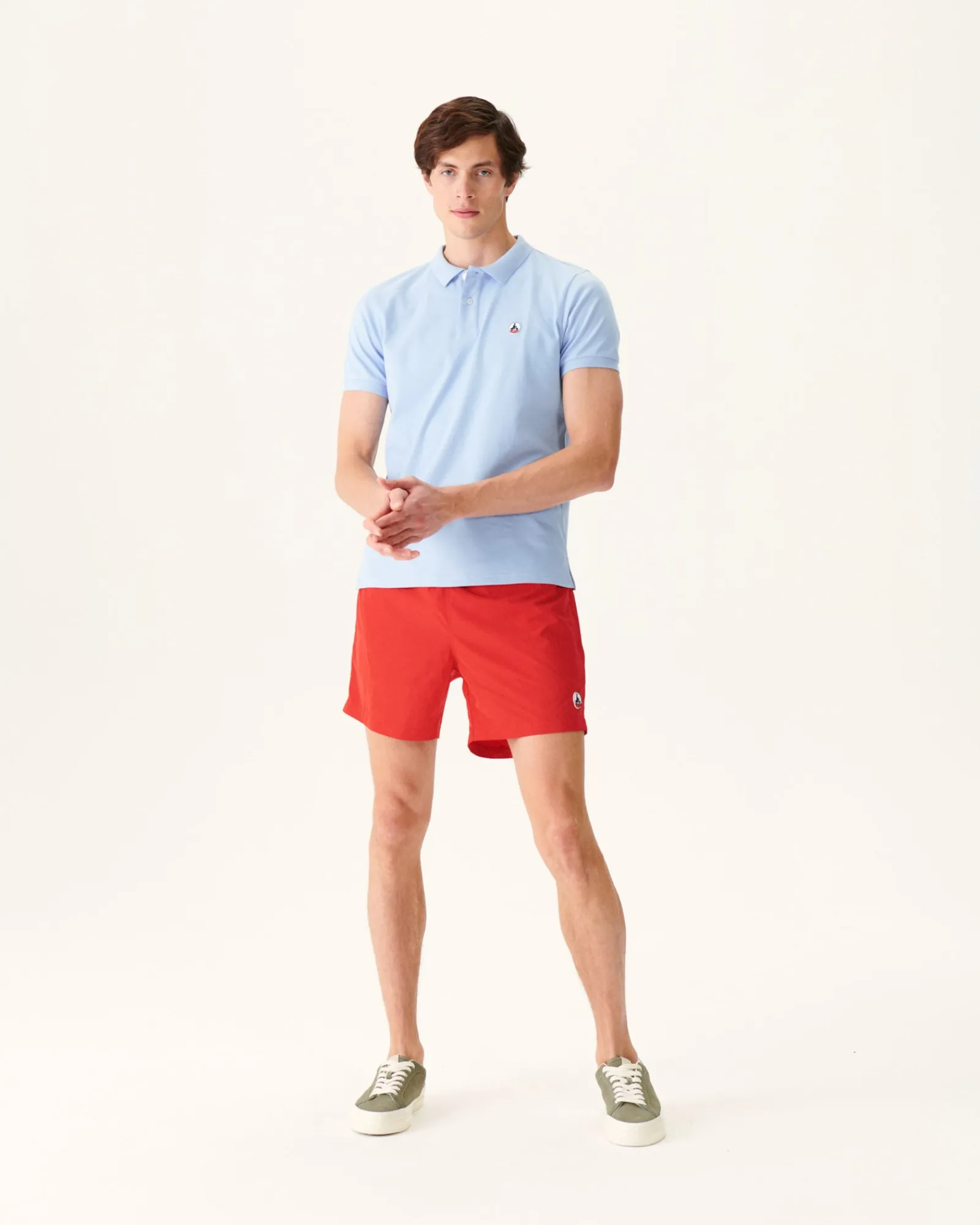 Polo Homme En Coton Biologique Bleu Clair Marbella*JOTT Cheap