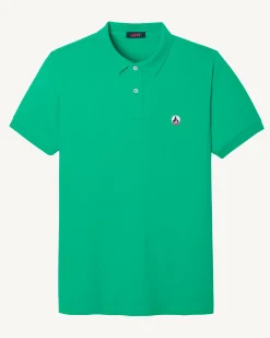 Polo Homme En Coton Biologique Vert Marbella*JOTT Sale