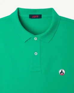 Polo Homme En Coton Biologique Vert Marbella*JOTT Sale