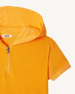 Robe Eponge A Capuche Abricot Enfant Mini*JOTT Shop