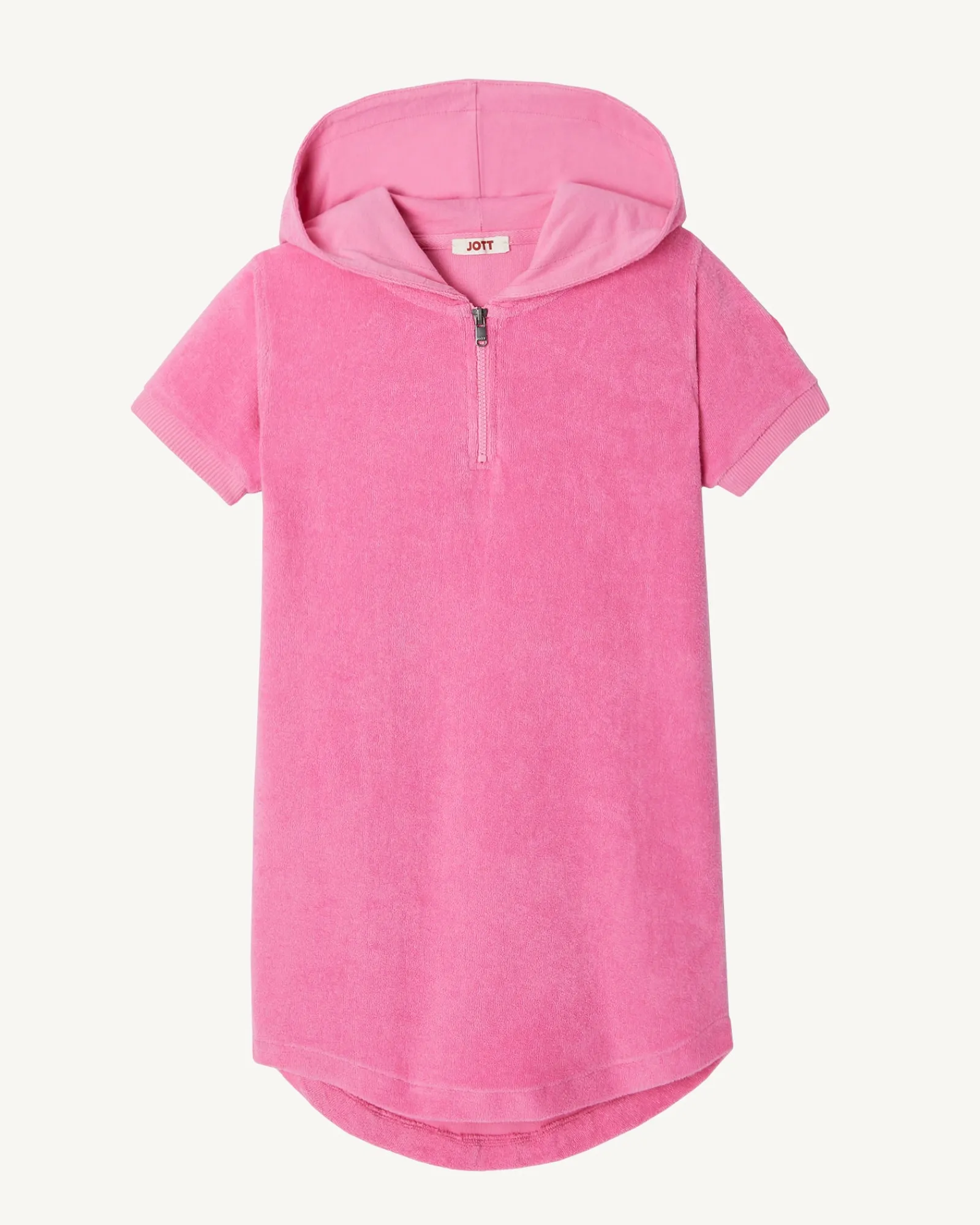 Robe Eponge A Capuche Rose Intense Enfant Mini*JOTT New