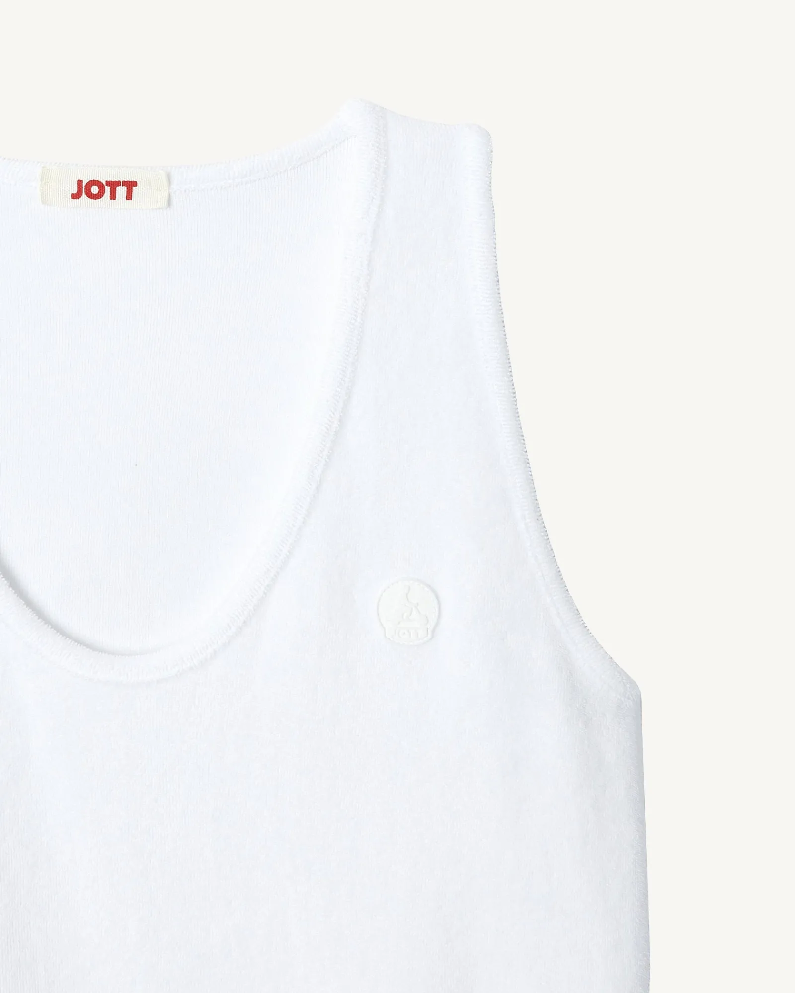 Robe Longue Ceinturee Eponge Blanc Ibiza*JOTT Fashion