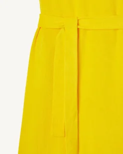 Robe Longue Ceinturee Eponge Citron Ibiza*JOTT Cheap