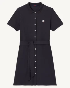 Robe Polo Femme En Coton Biologique Marine Valencia*JOTT Discount