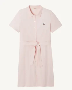 Robe Polo Femme En Coton Biologique Rose Clair Valencia*JOTT Store