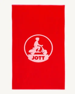Serviette De Plage En Eponge Rouge Vif Beach*JOTT Best