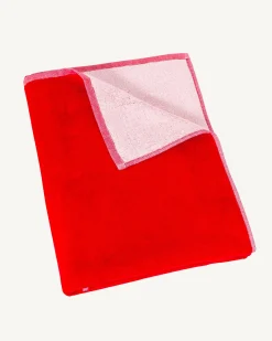Serviette De Plage En Eponge Rouge Vif Beach*JOTT Best