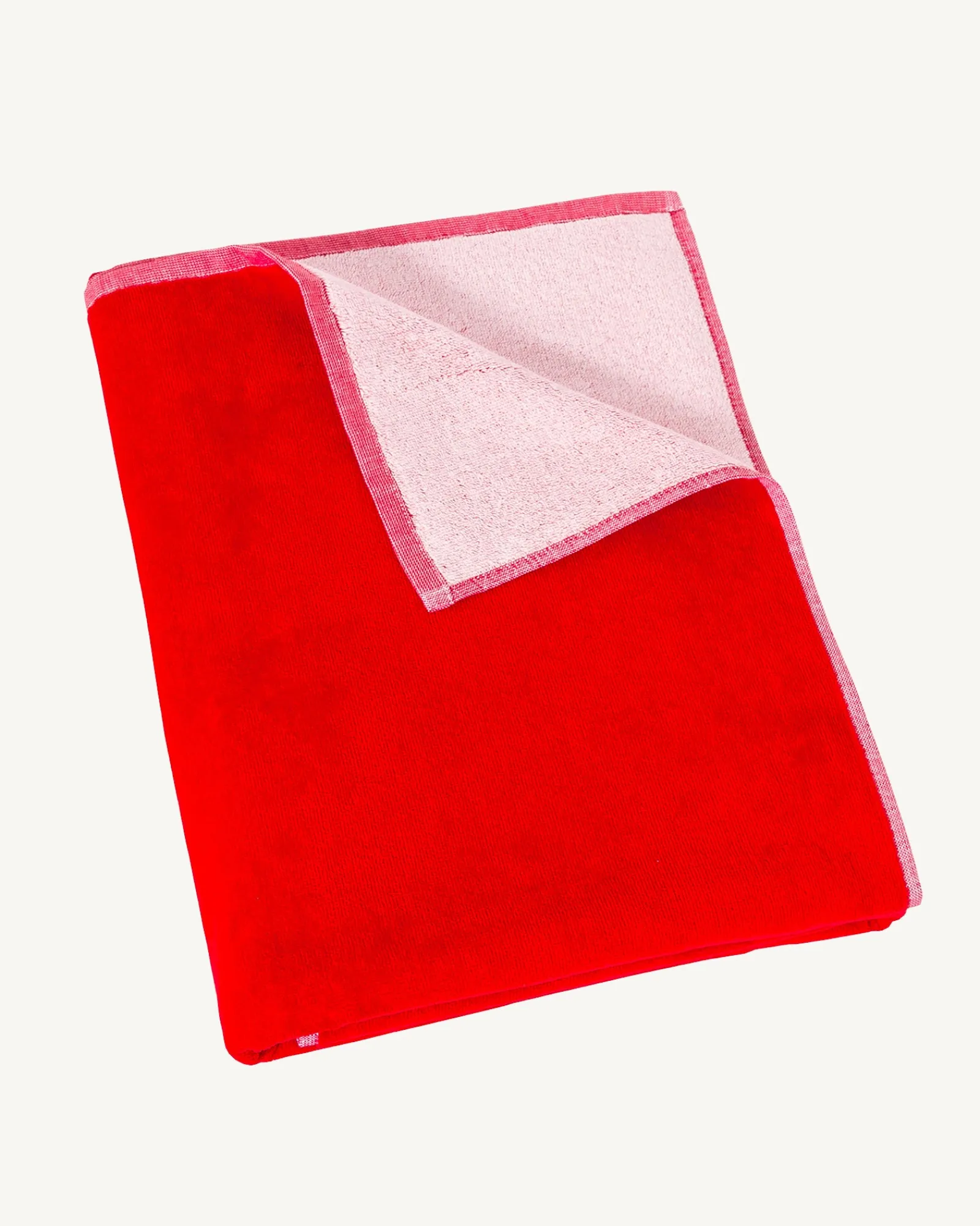 Serviette De Plage En Eponge Rouge Vif Beach*JOTT Best