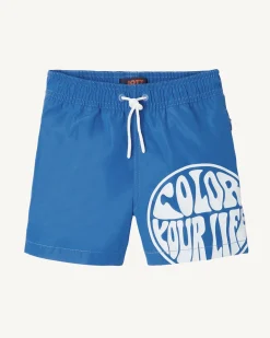 Short De Bain Azur/Funday Blanc Enfant Cassis*JOTT Outlet
