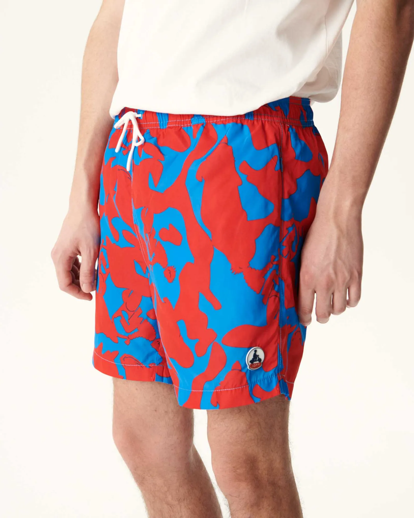 Short De Bain Camo Azur/Rouge Intense Biarritz*JOTT Best Sale