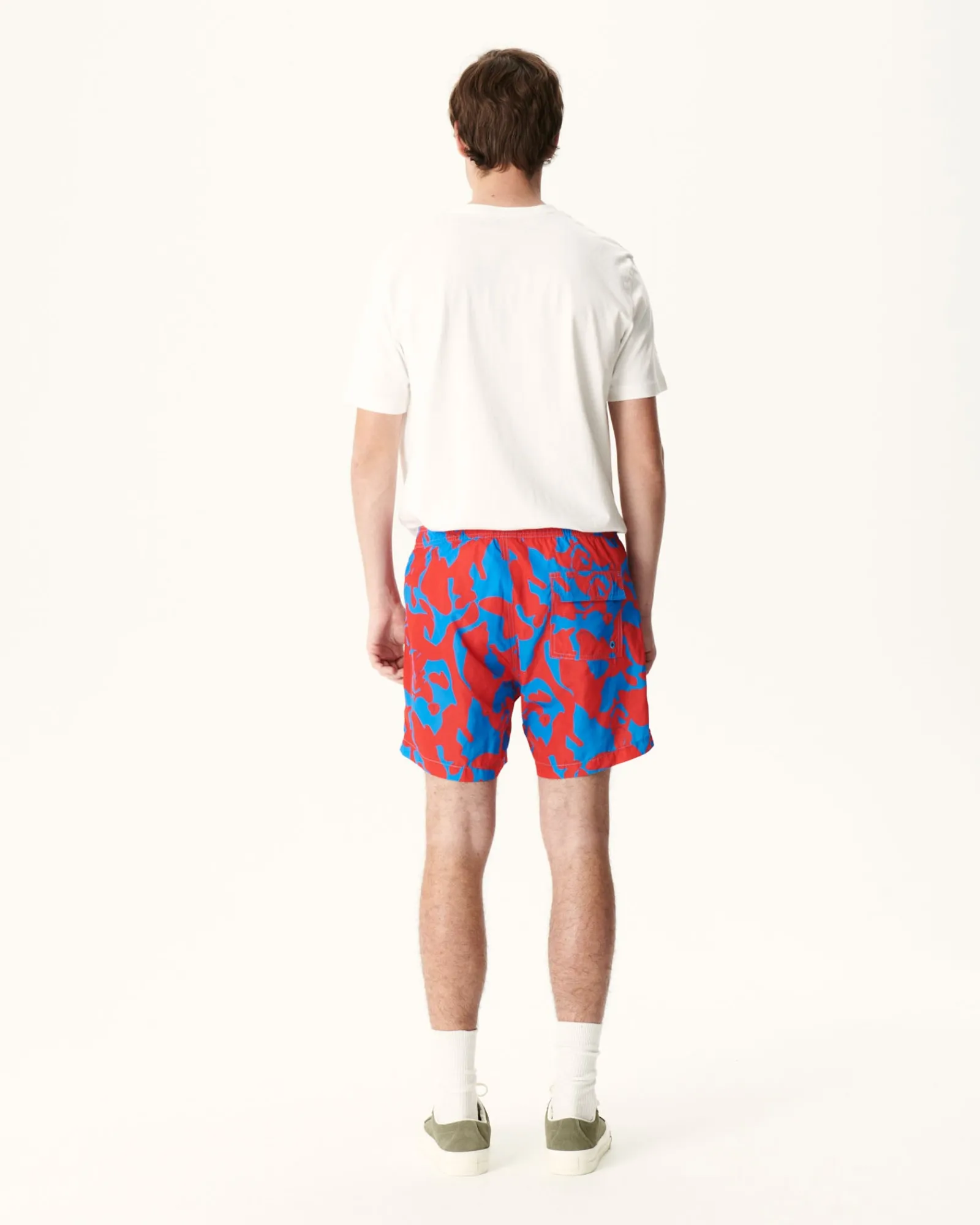 Short De Bain Camo Azur/Rouge Intense Biarritz*JOTT Best Sale