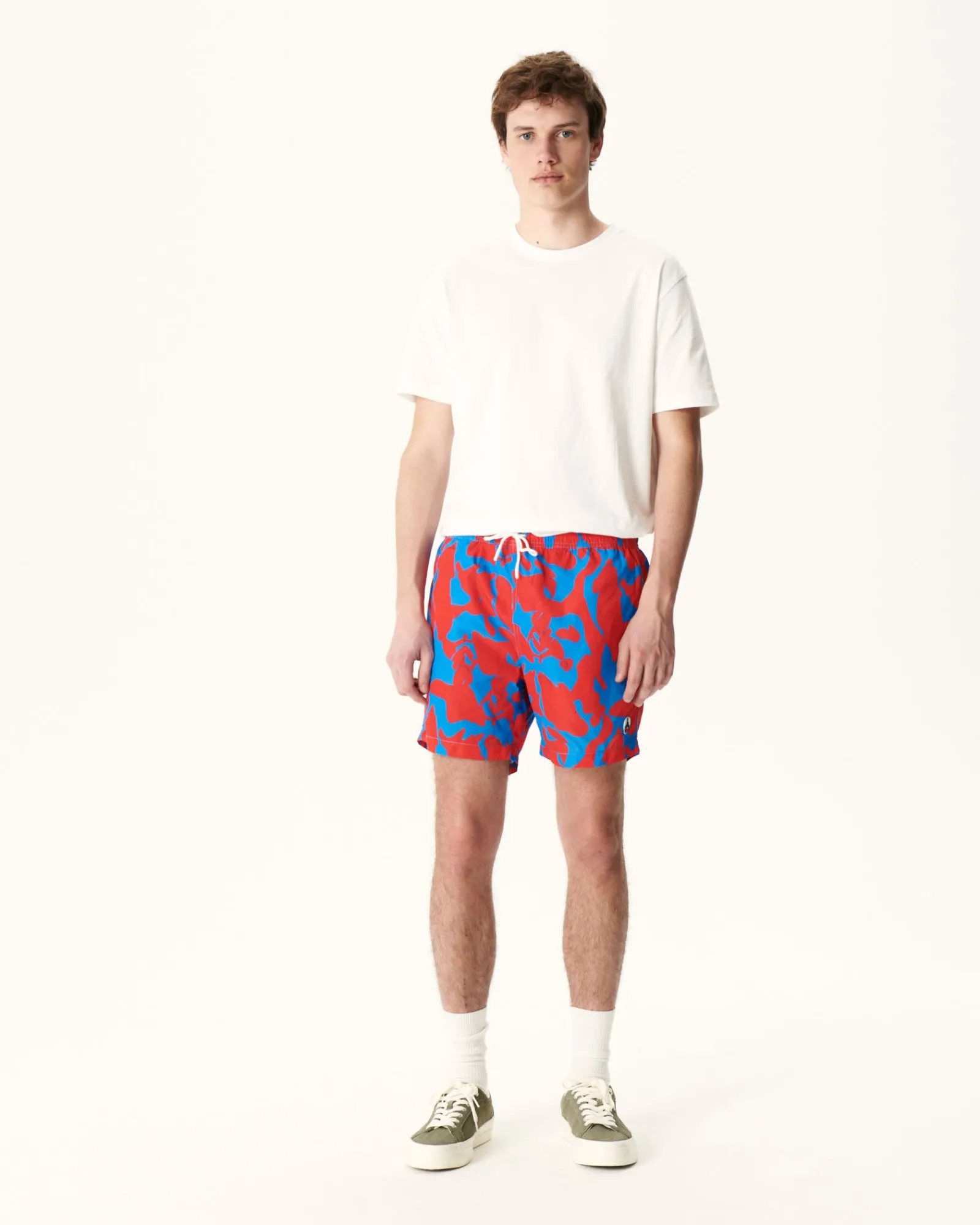 Short De Bain Camo Azur/Rouge Intense Biarritz*JOTT Best Sale