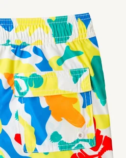 Short De Bain Camo Multico Enfant Cassis*JOTT Online